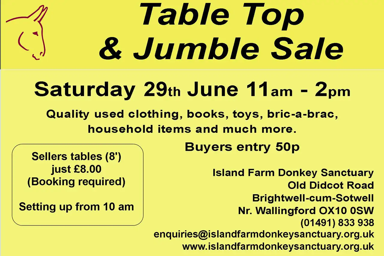 29th June 2024 Table Top Sale