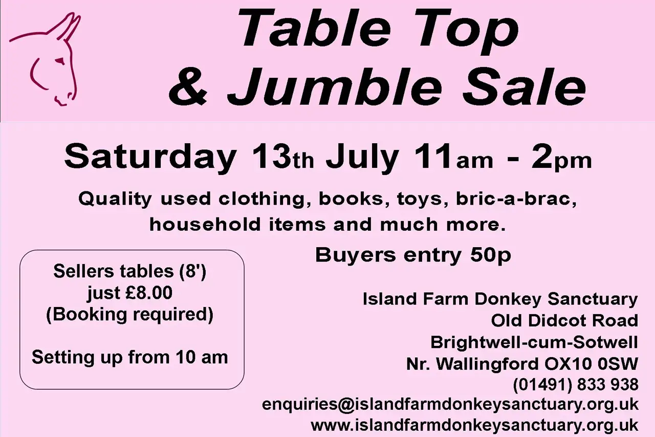 13th July 2024 Table Top Sale