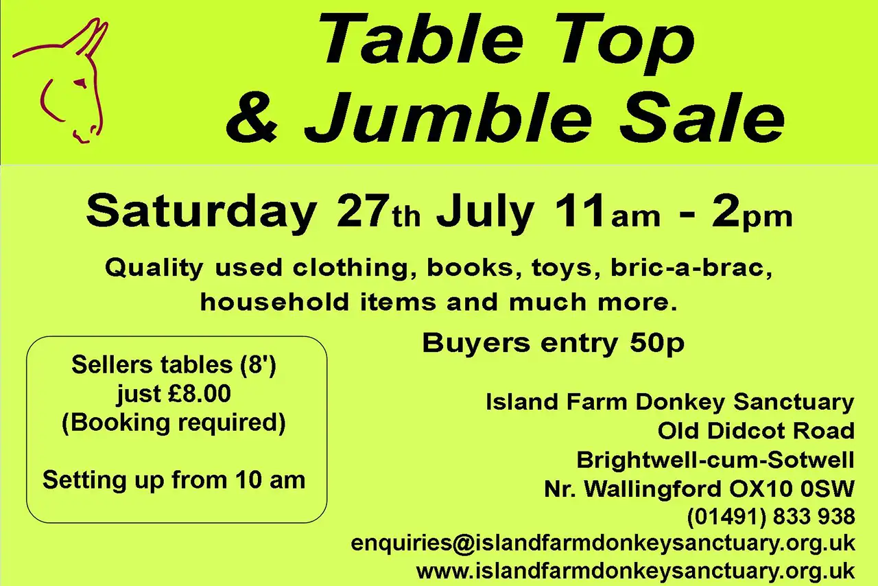 27th July 2024 Table Top Sale