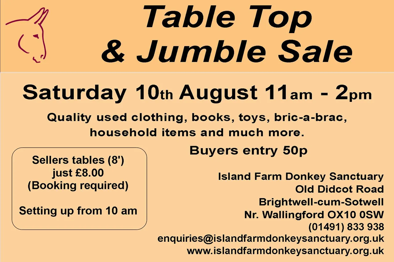 10th August 2024 Table Top Sale