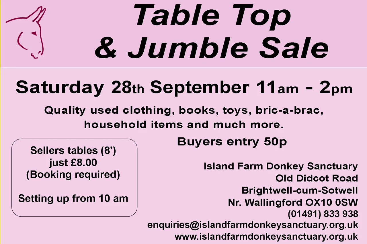 28th September 2024 Table Top Sale