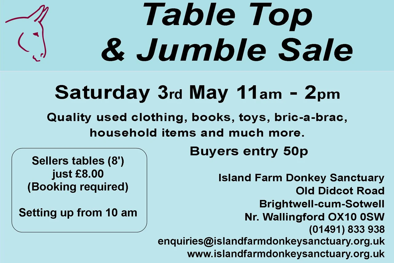 3rd May 2025 Table Top Sale