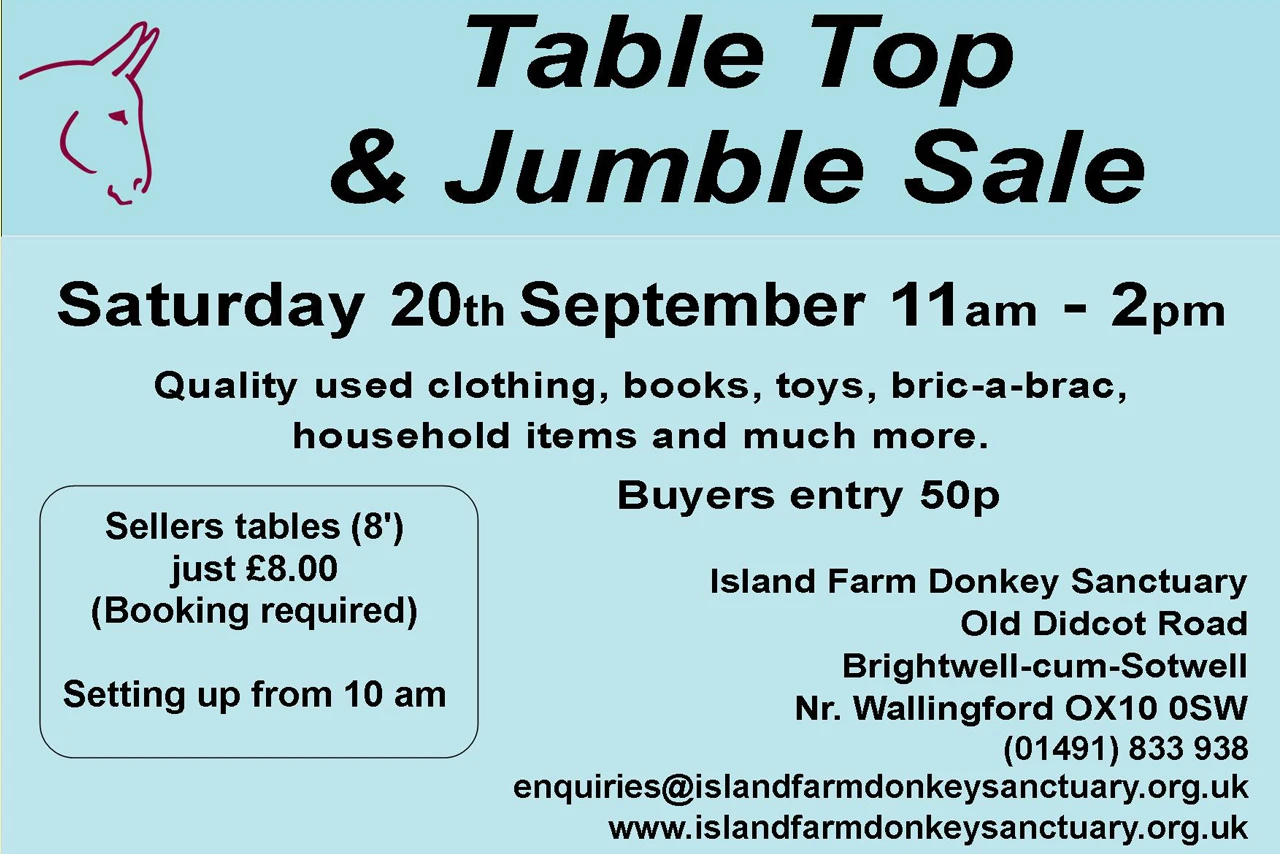 20th September 2025 Table Top Sale