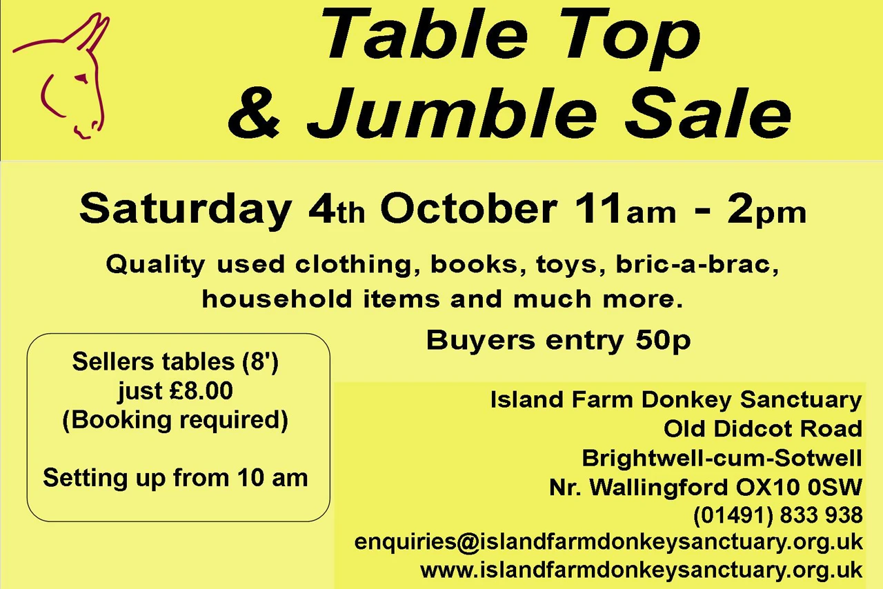 4th October 2025 Table Top Sale