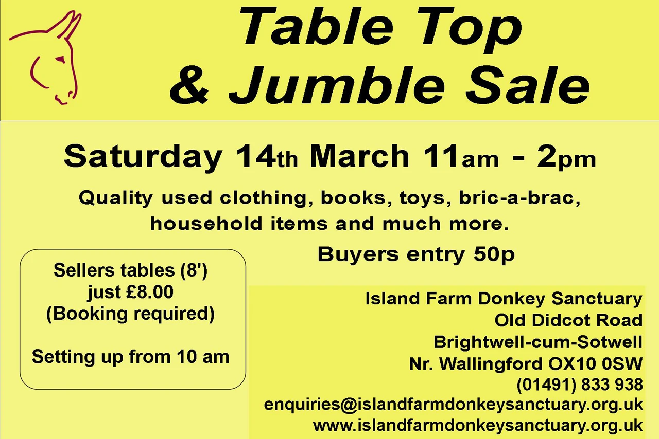 14th March 2026 Table Top Sale