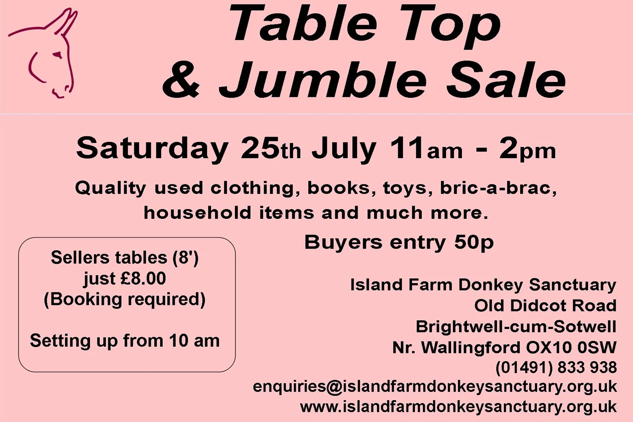 25th July 2026 Table Top Sale