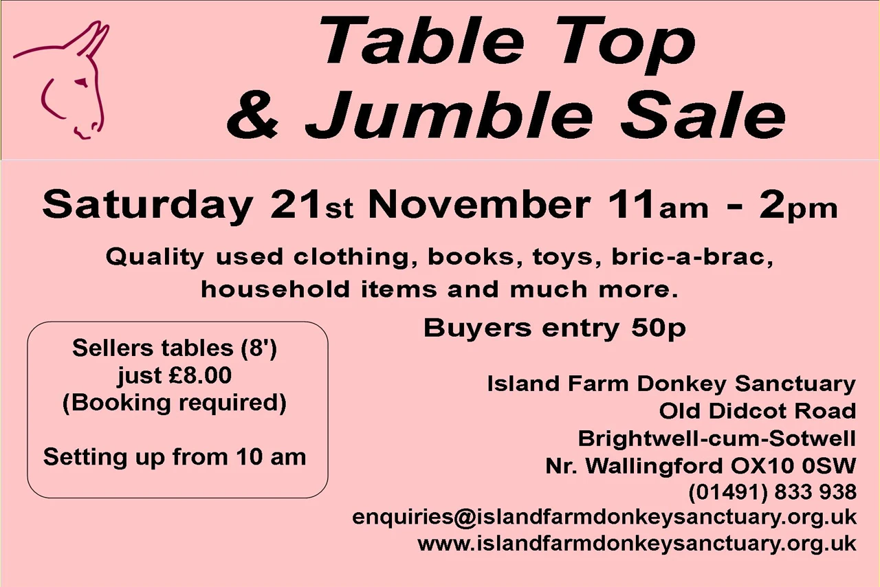 21st November Table Top Sale
